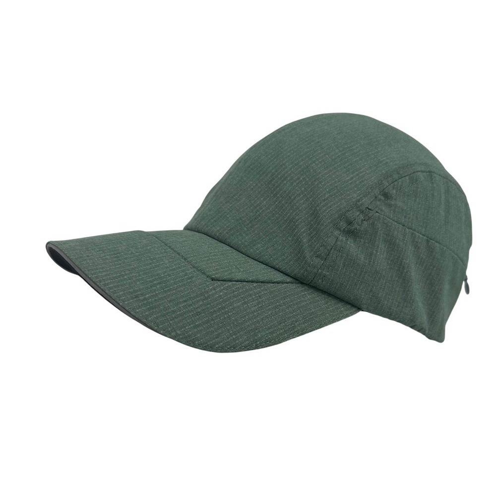 Duluth Trading Co Men Green Gorpcore Performance Stretch Zippered Hat Cap L/XL